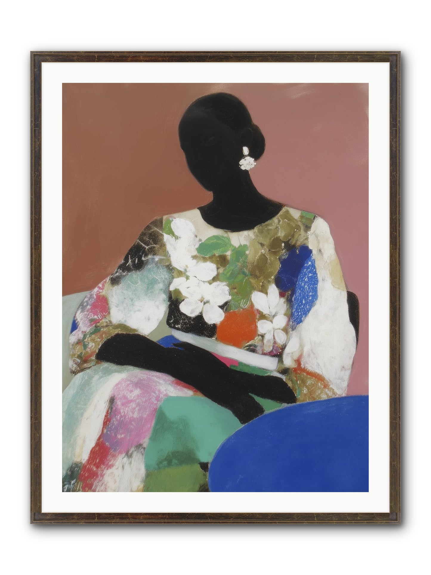 Voyeur Framed Print - Slimwoods Black/Gold 30x40