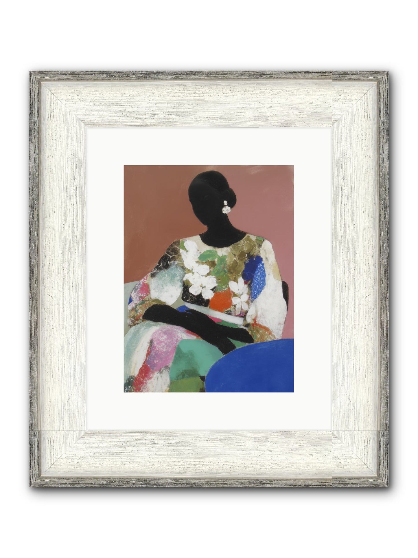 Voyeur Framed Print - Driftwood White 9x12