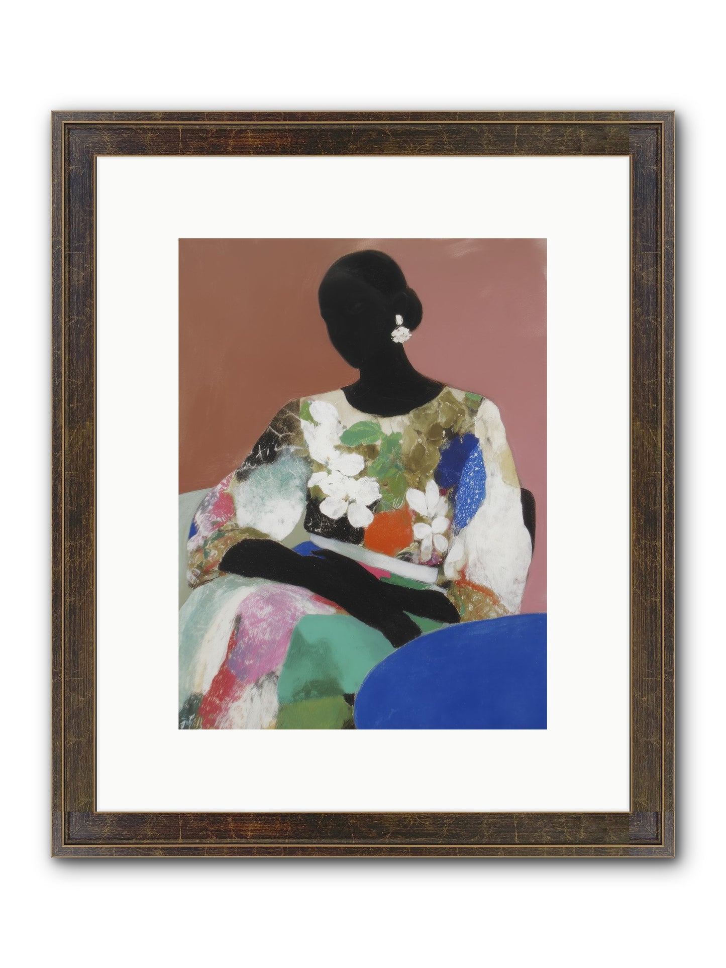 Voyeur Framed Print - Slimwoods Black/Gold 9x12