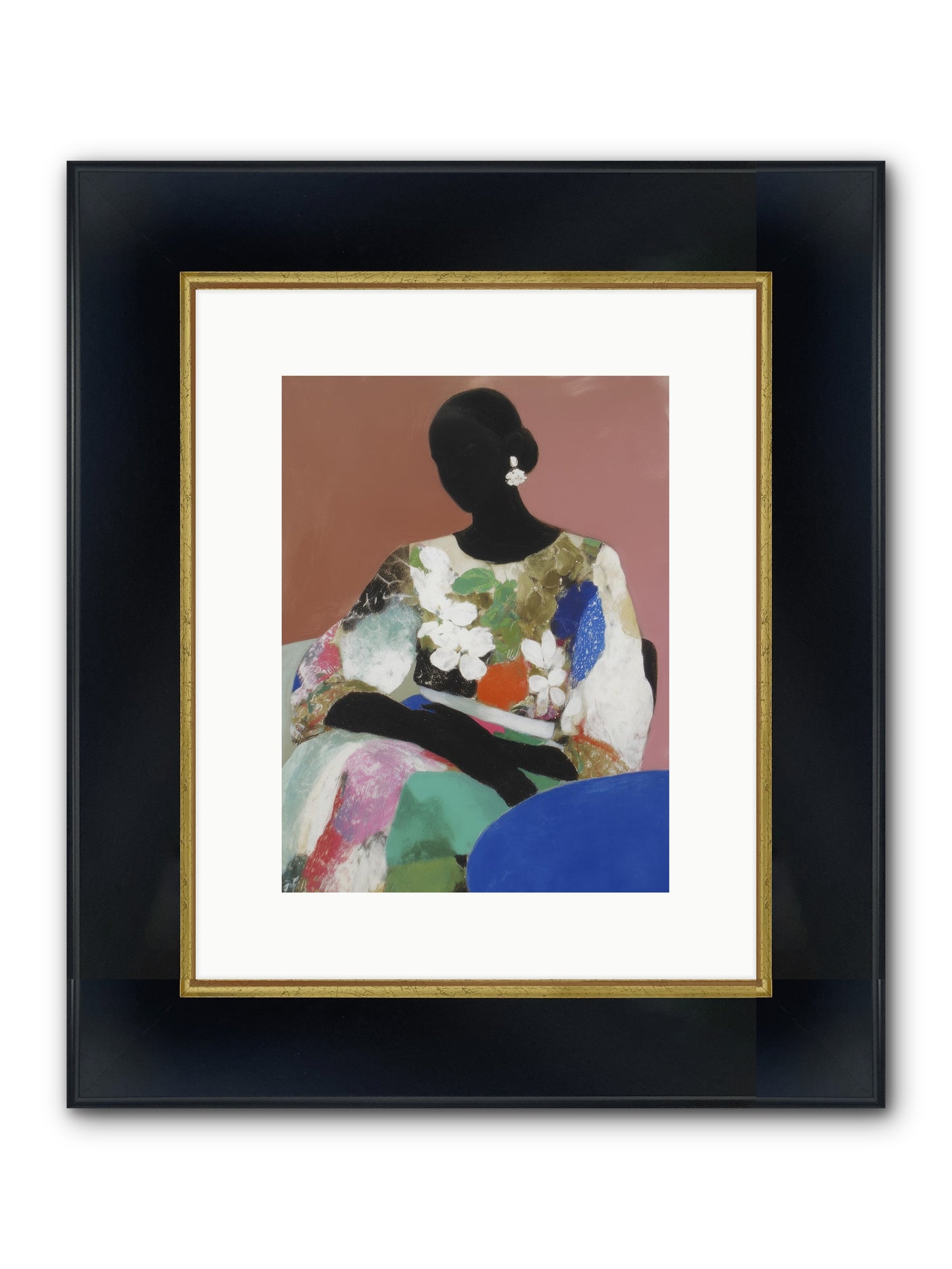 Voyeur Framed Print - Wide Black w/Gold 9x12