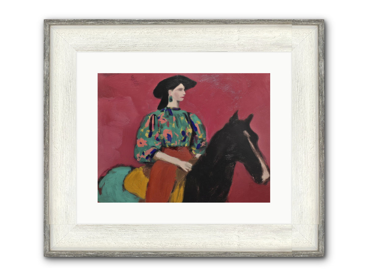 Waiting At Dusk Framed Print - Driftwood White 16x12