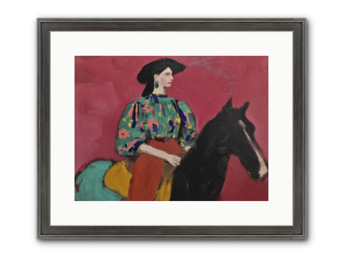 Waiting At Dusk Framed Print - Slimwoods Black/Silver 16x12