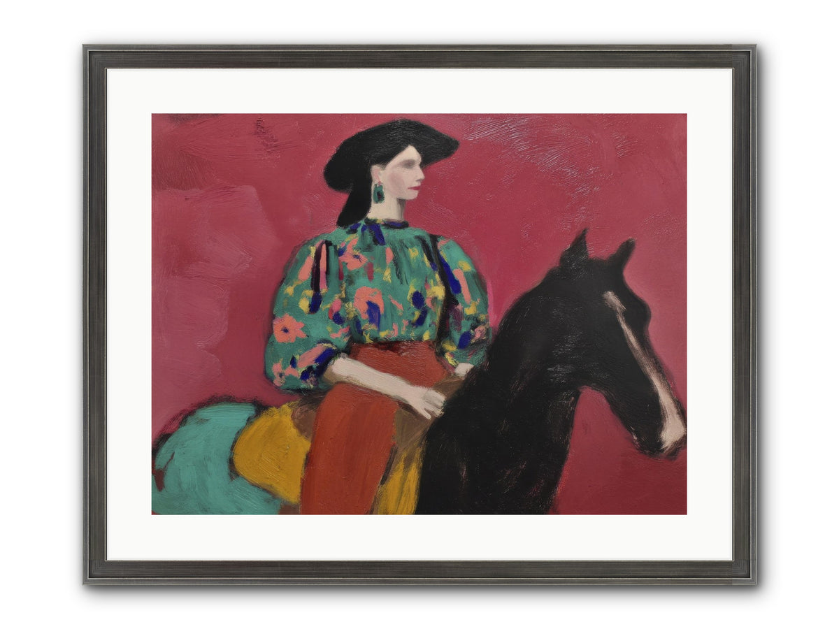Waiting At Dusk Framed Print - Slimwoods Black/Silver 24x18