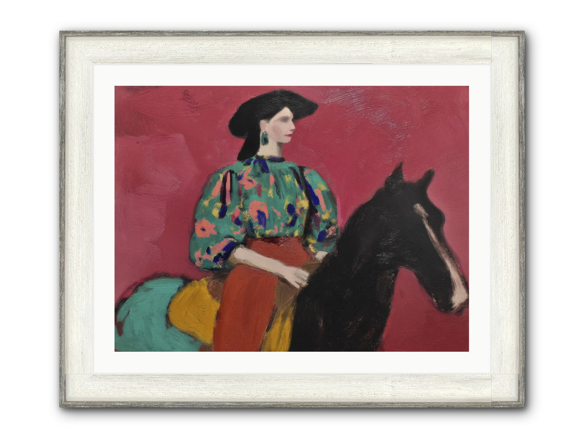 Waiting At Dusk Framed Print - Driftwood White 32x24