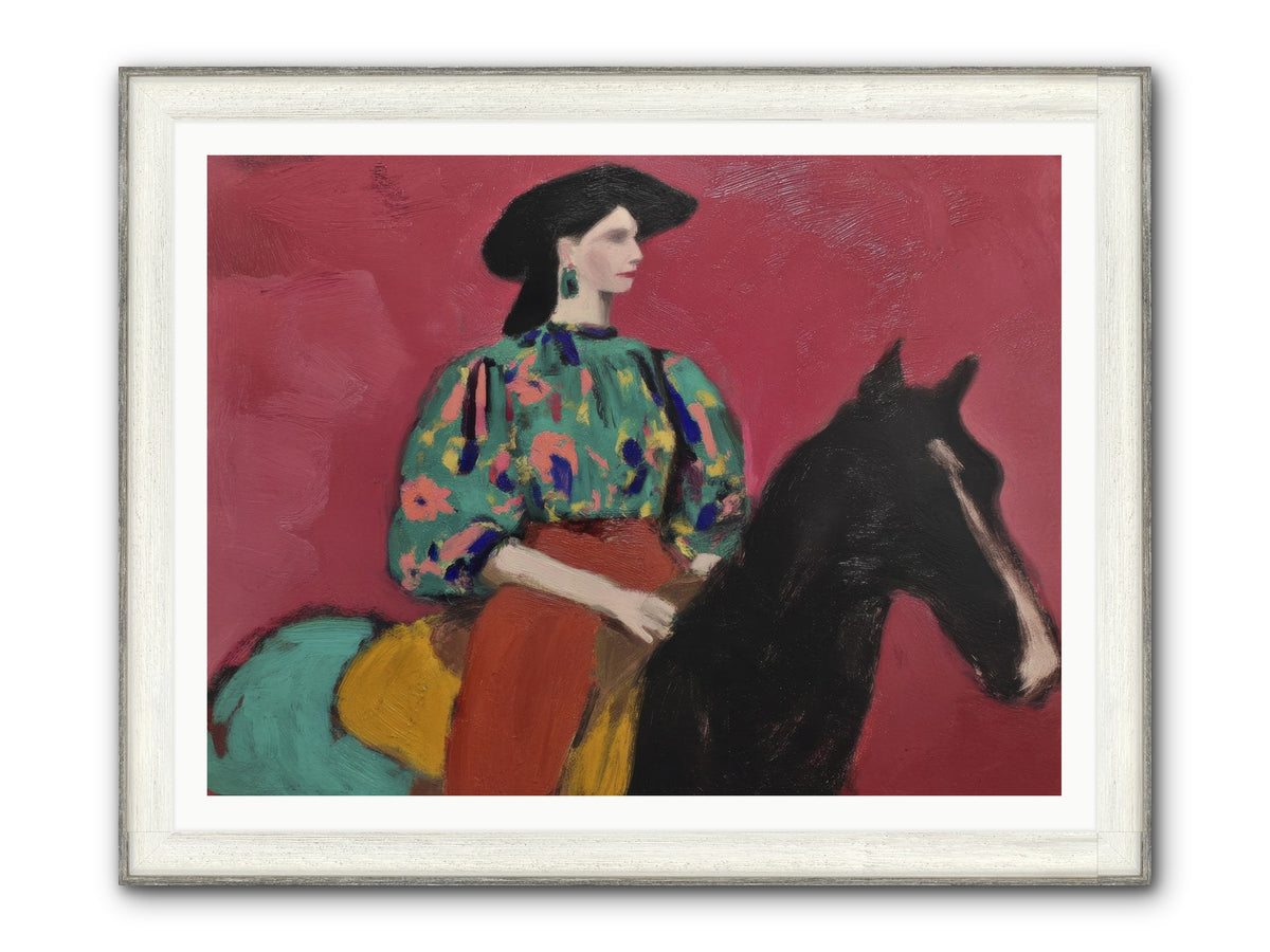 Waiting At Dusk Framed Print - Driftwood White 48x36