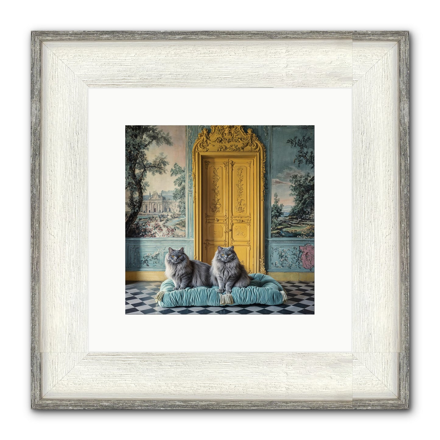 Waiting For Bonaparte Framed Print - Driftwood White 10x10