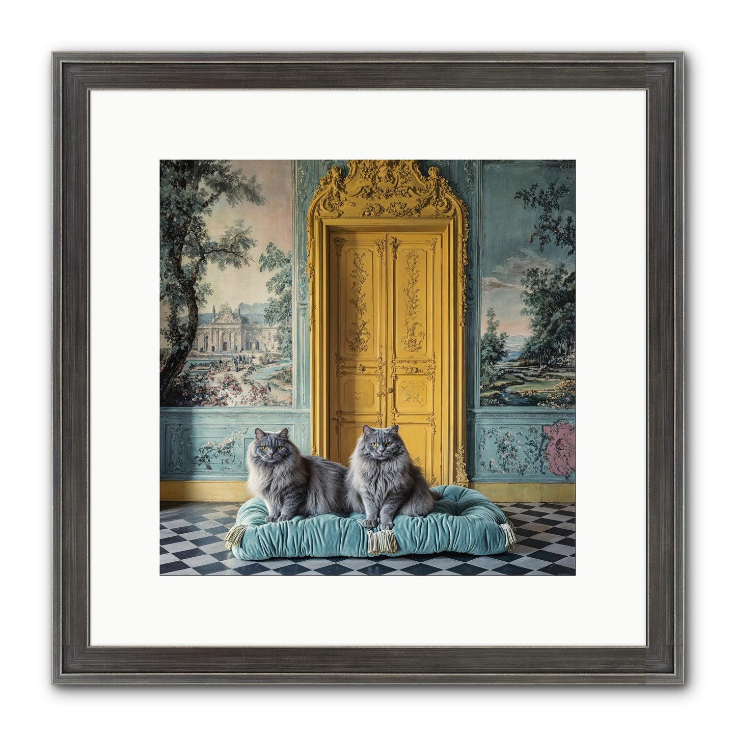 Waiting For Bonaparte Framed Print - Slimwoods Black/Silver 12x12