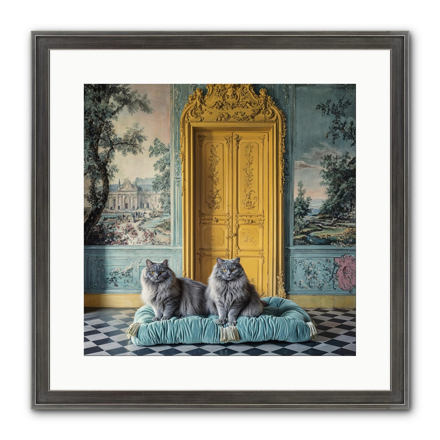 Waiting For Bonaparte Framed Print - Slimwoods Black/Silver 16x16