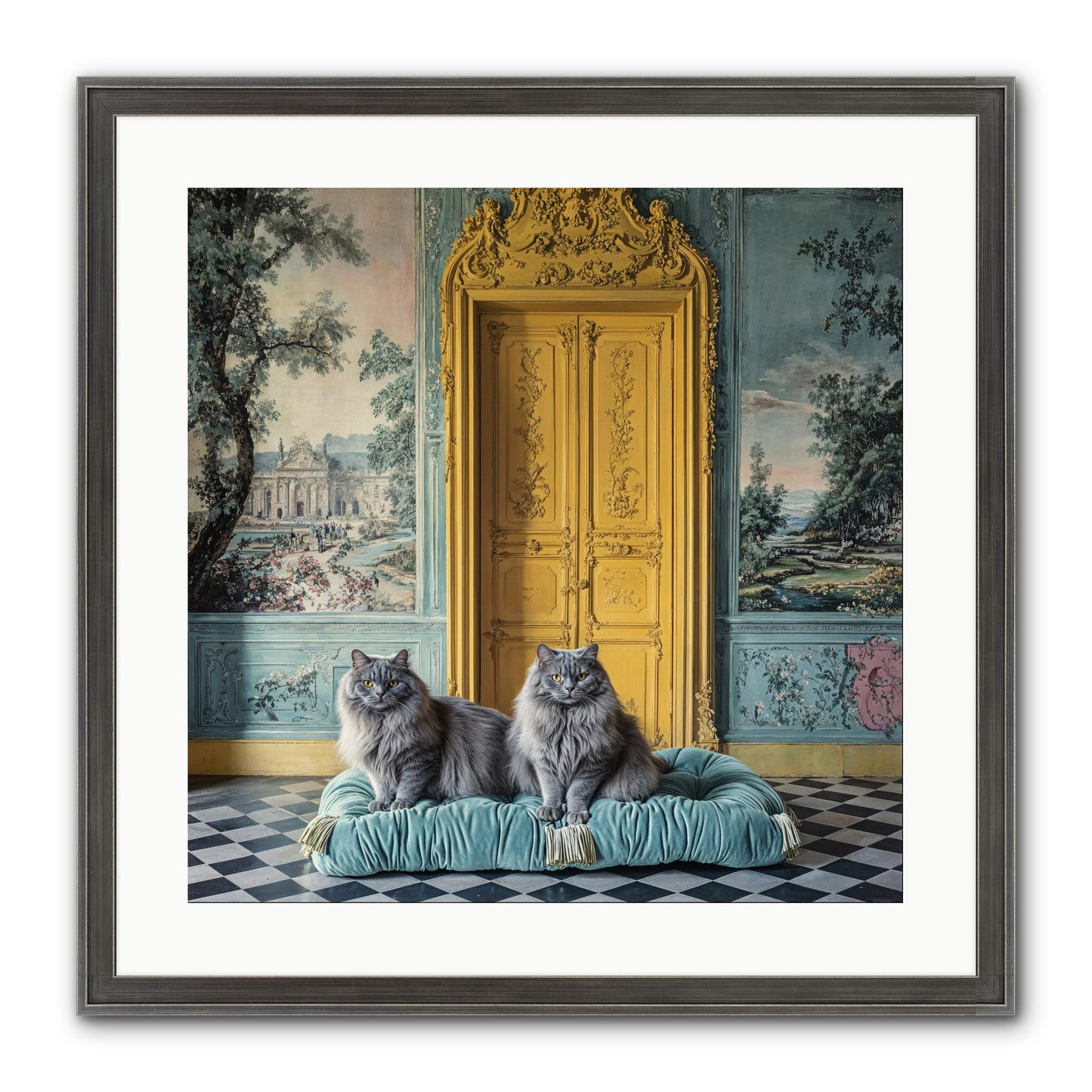 Waiting For Bonaparte Framed Print - Slimwoods Black/Silver 20x20