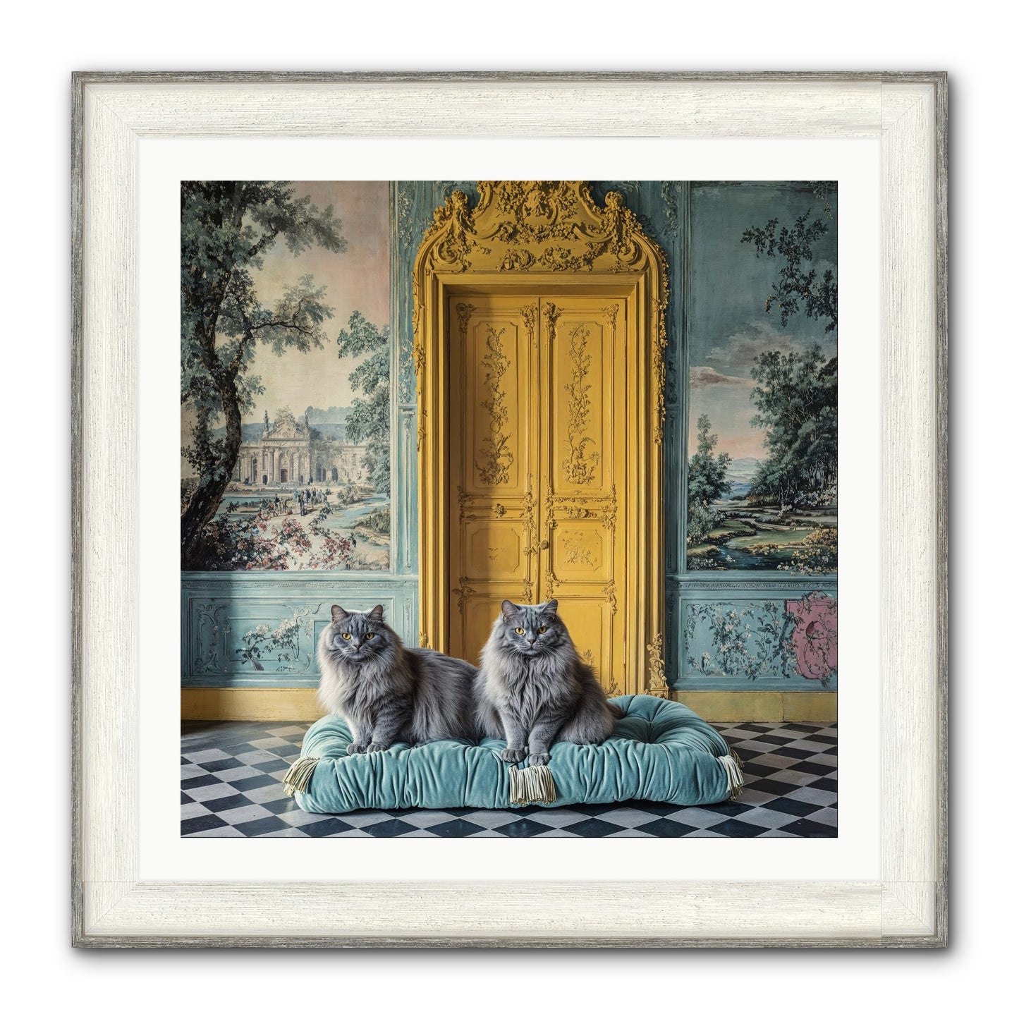 Waiting For Bonaparte Framed Print - Driftwood White 30x30