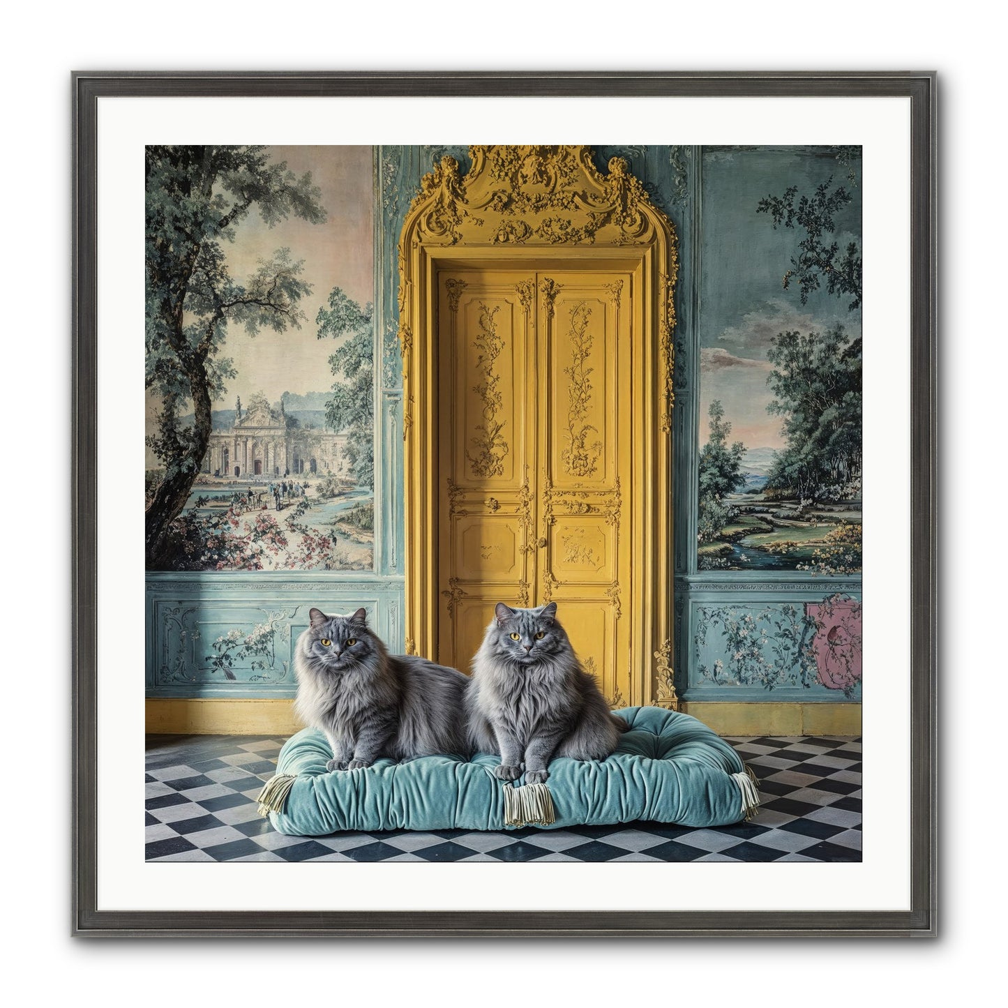 Waiting For Bonaparte Framed Print - Slimwoods Black/Silver 30x30