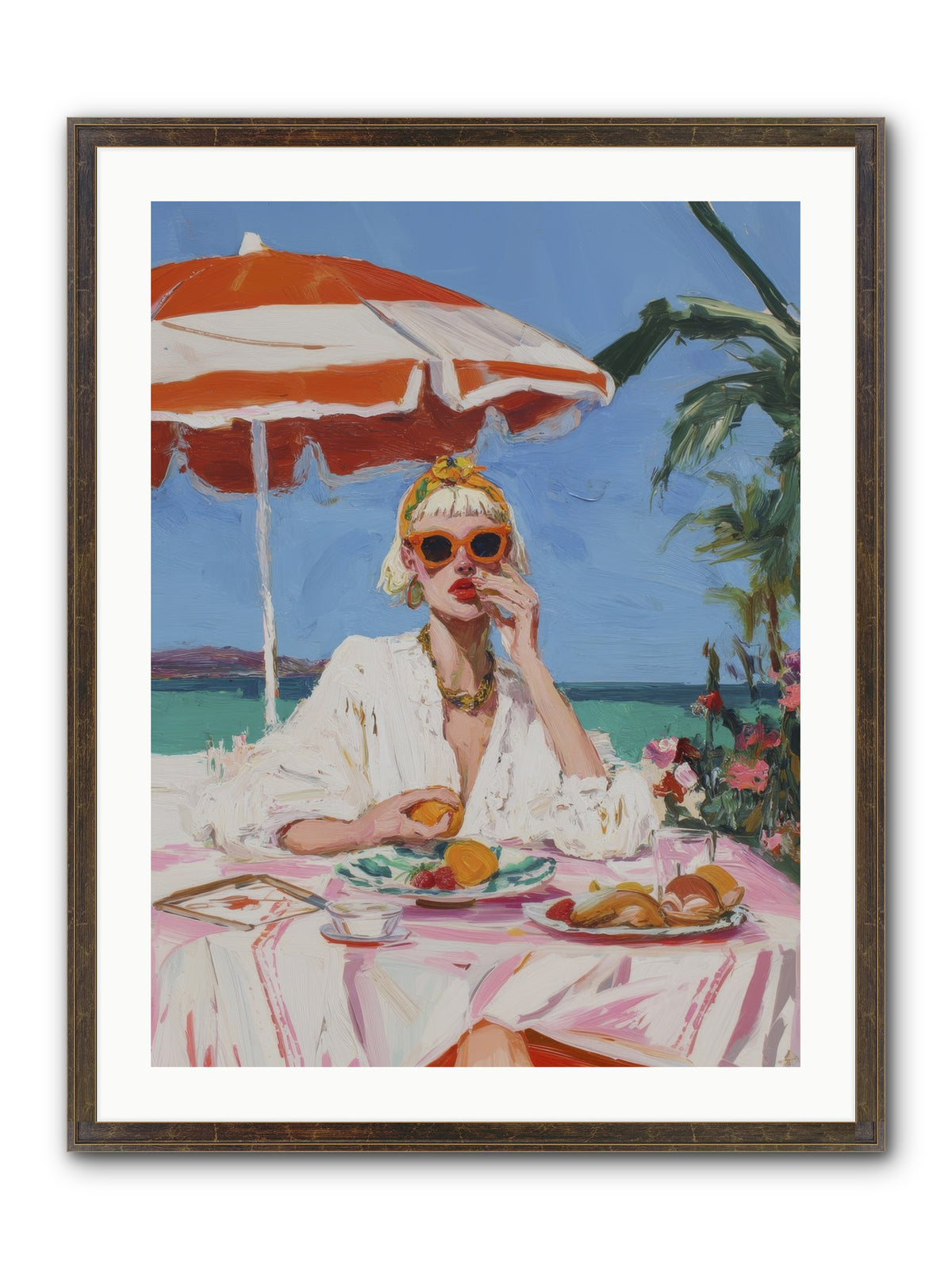 Wake Up Call Framed Print - Slimwoods Black/Gold 24x32
