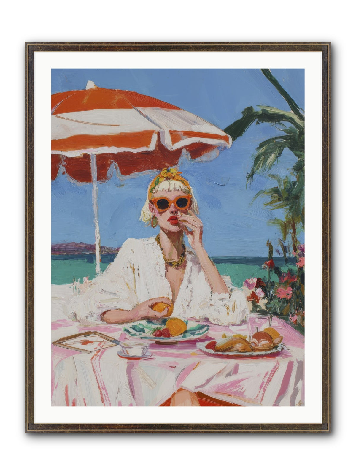 Wake Up Call Framed Print - Slimwoods Black/Gold 30x40