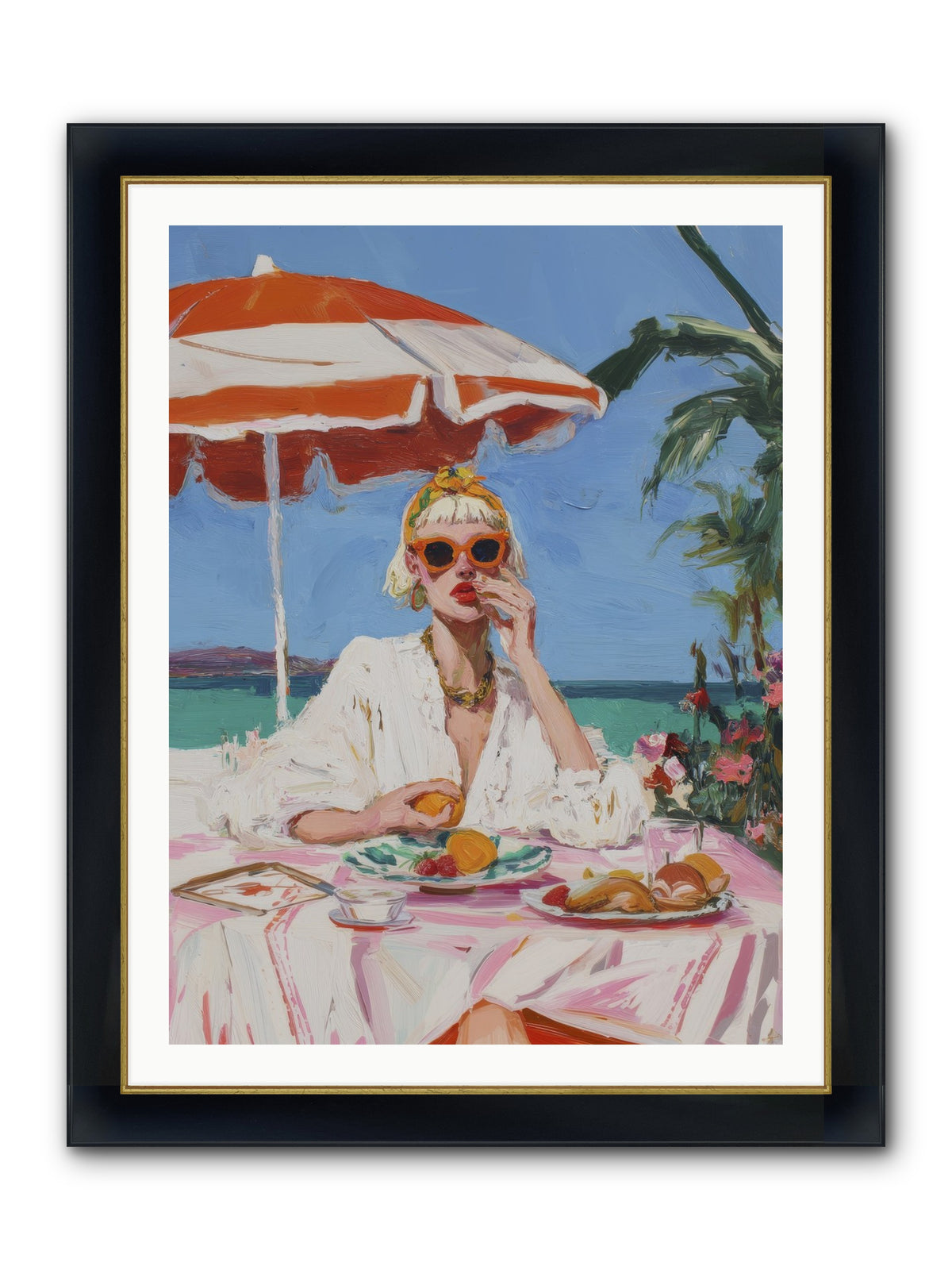 Wake Up Call Framed Print - Wide Black w/Gold 30x40