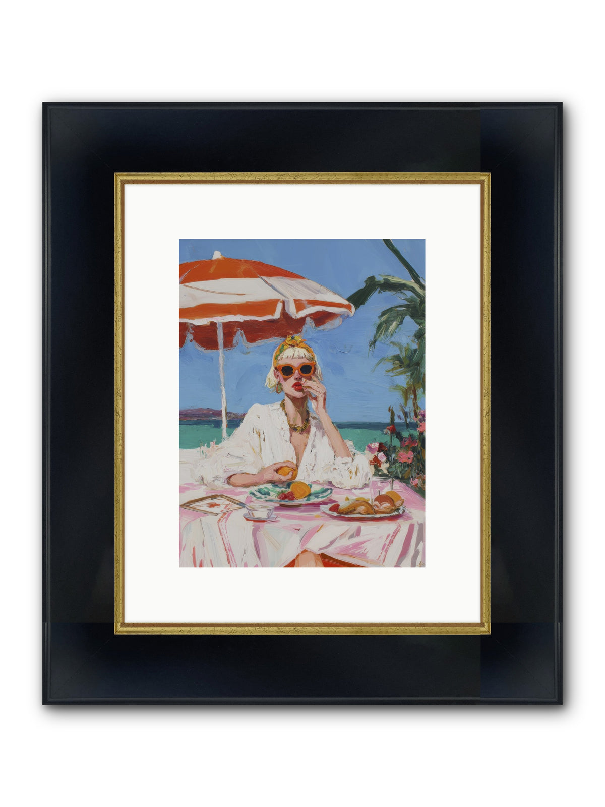 Wake Up Call Framed Print - Wide Black w/Gold 9x12