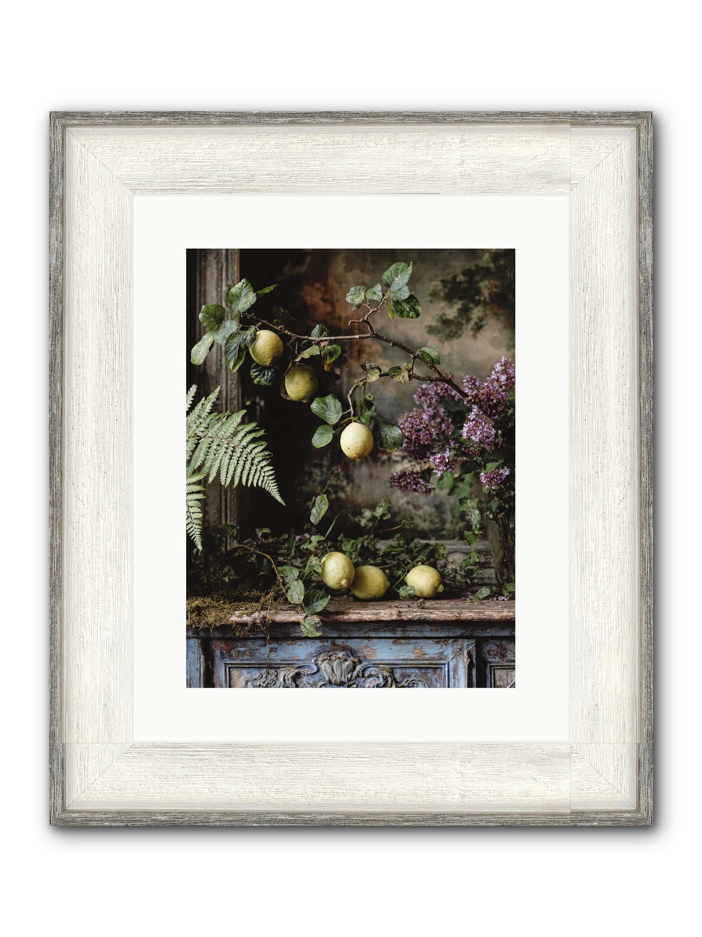 Wallace Framed Print - Driftwood White 12x16