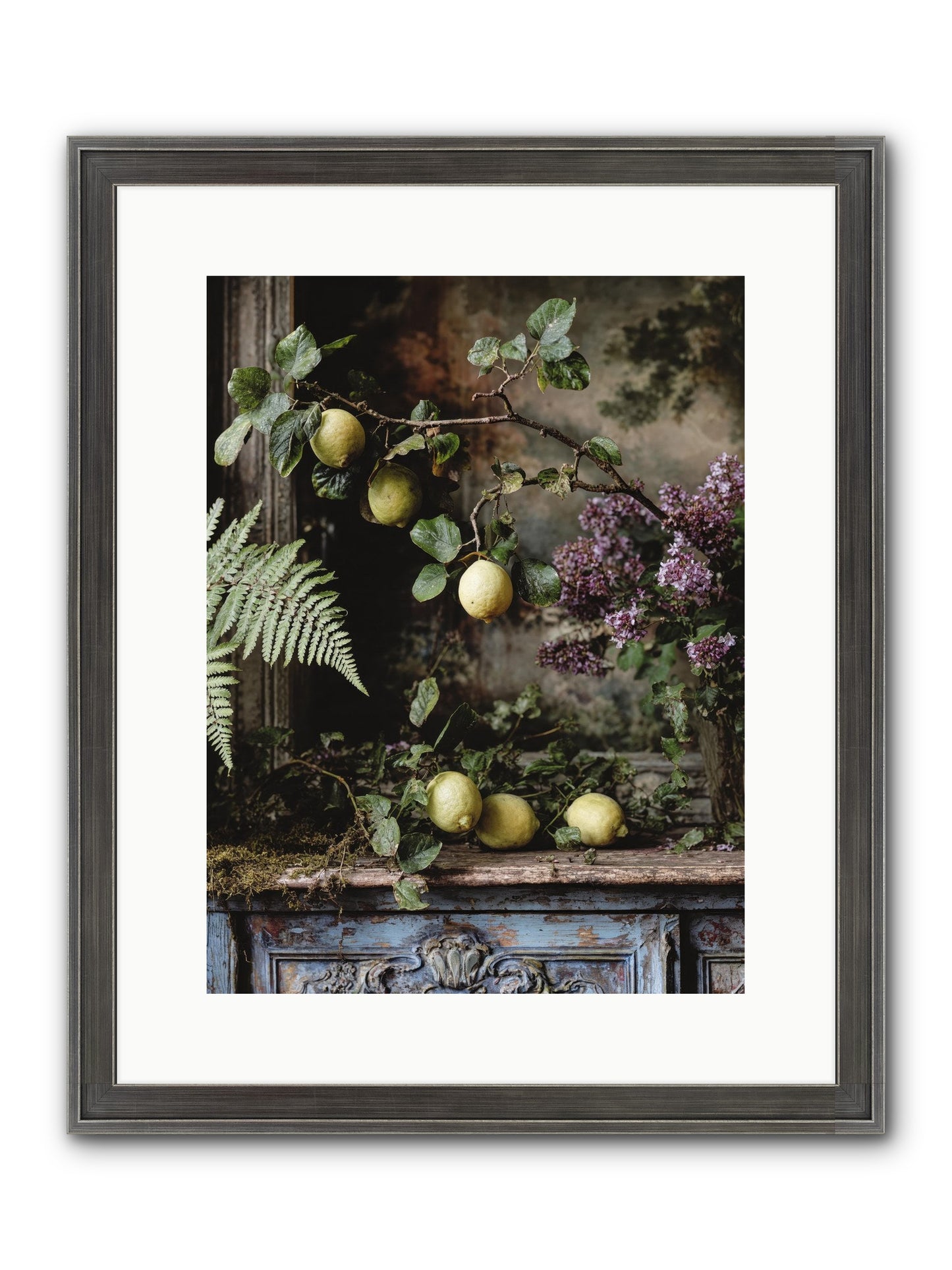 Wallace Framed Print - Slimwoods Black/Silver 12x16