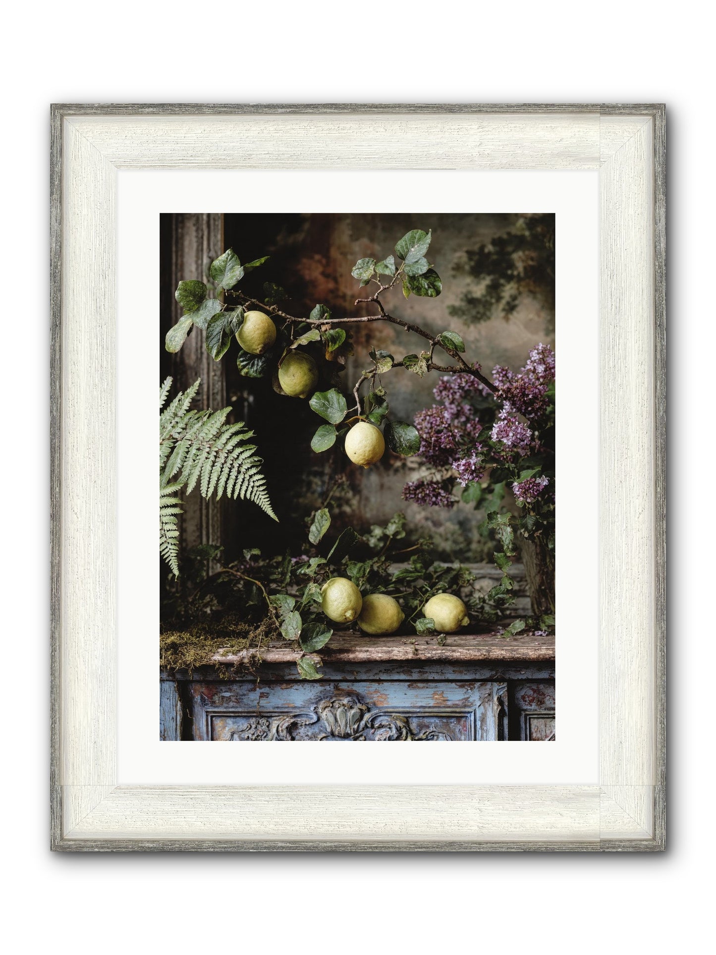 Wallace Framed Print - Driftwood White 18x24