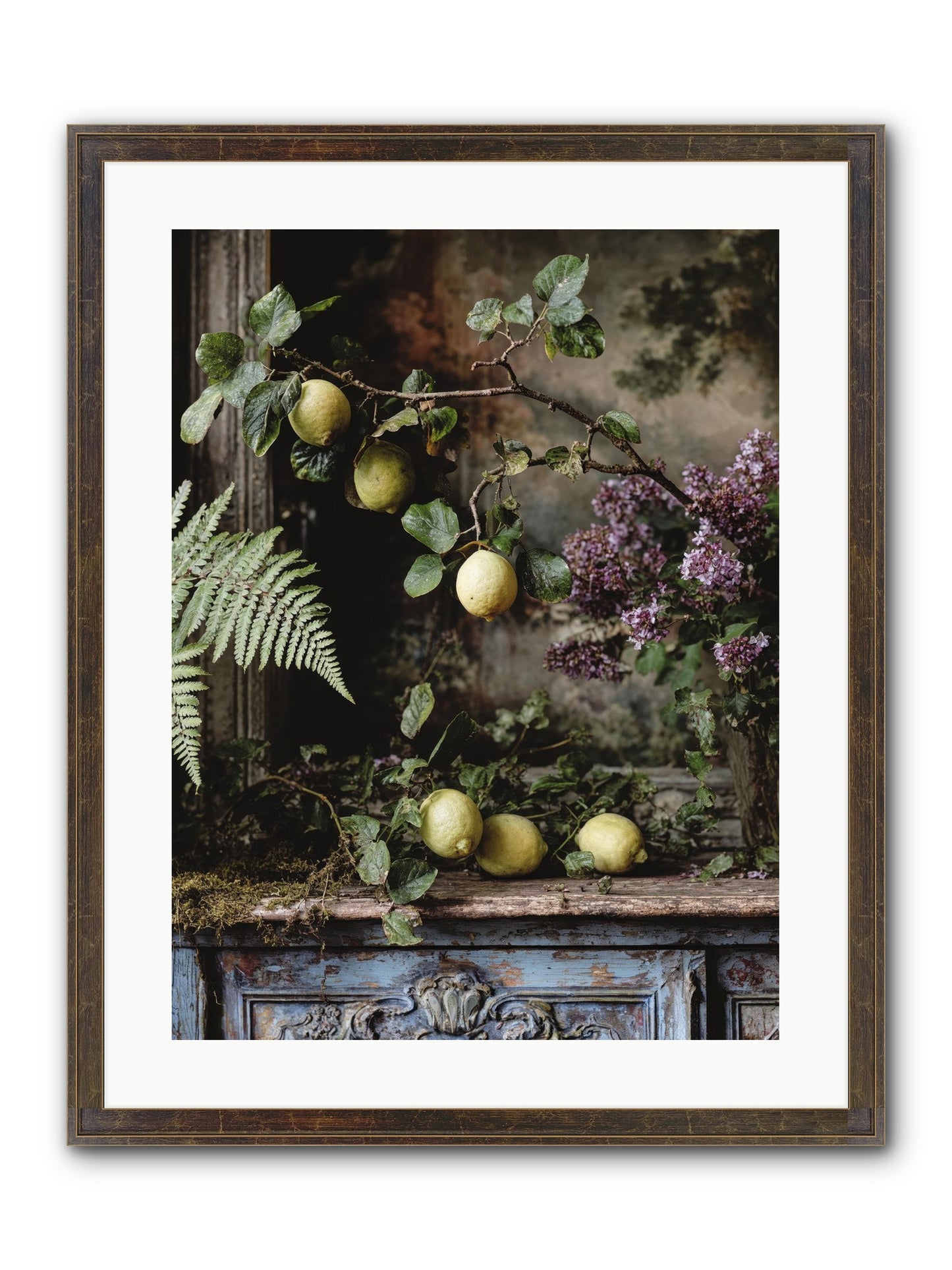 Wallace Framed Print - Slimwoods Black/Gold 18x24
