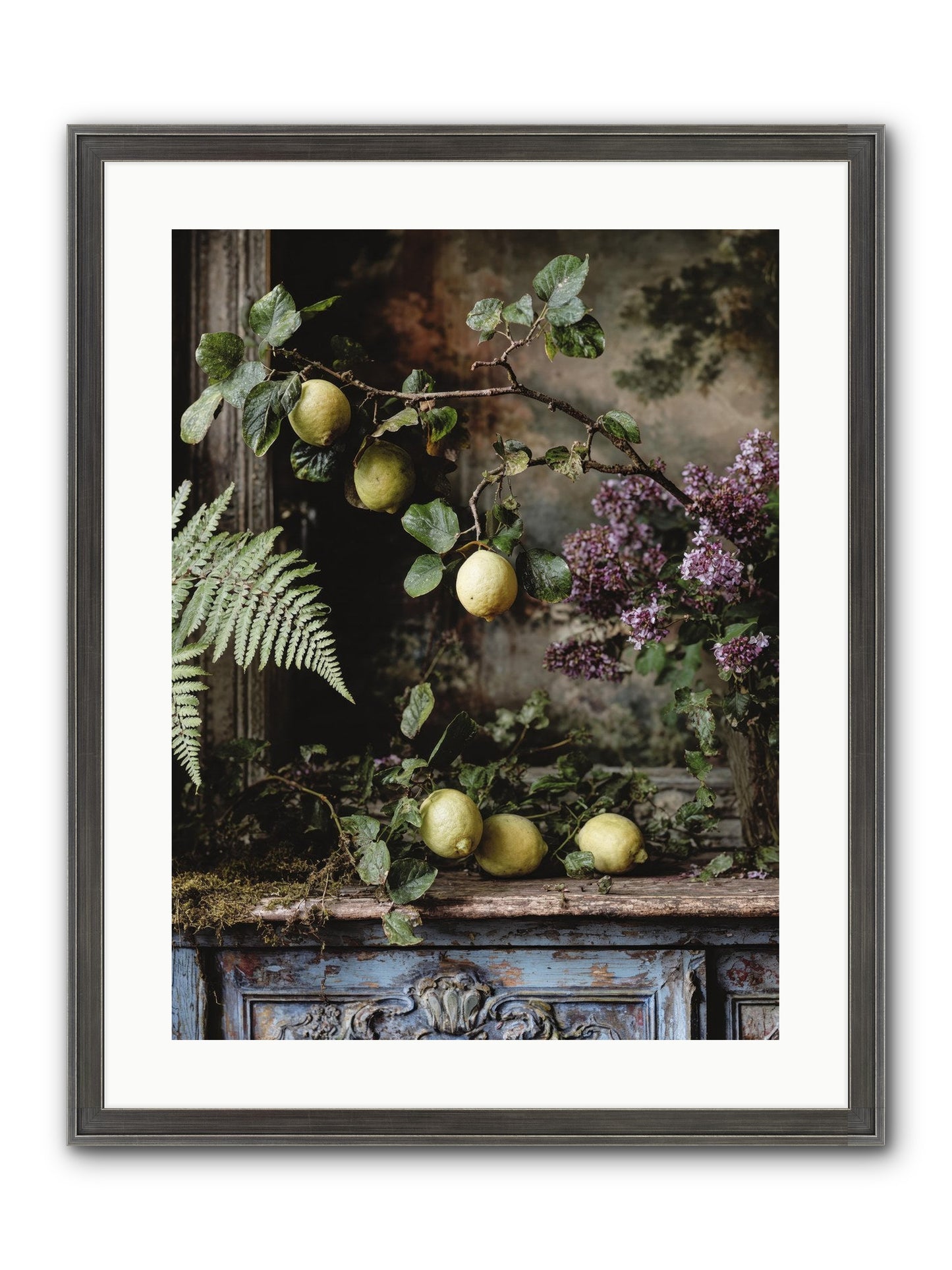 Wallace Framed Print - Slimwoods Black/Silver 18x24