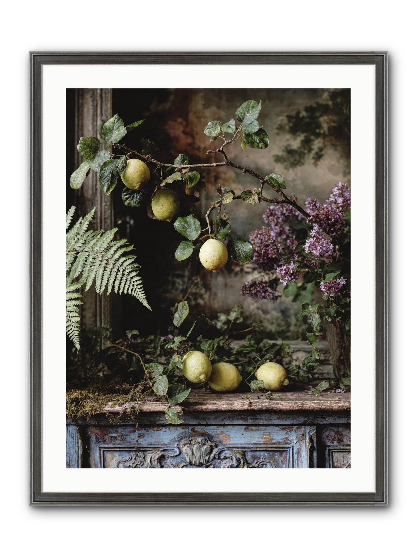 Wallace Framed Print - Slimwoods Black/Silver 24x32