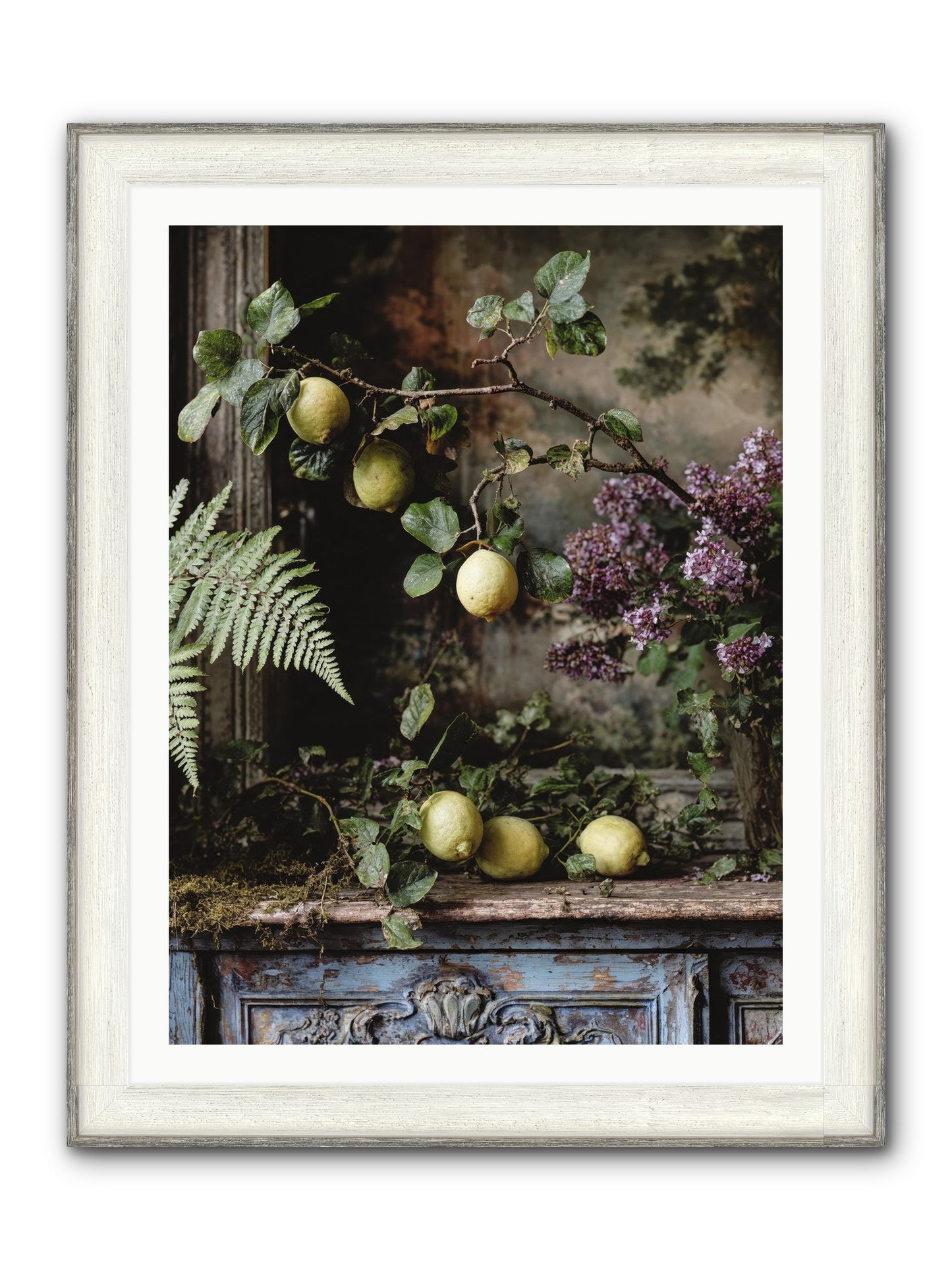 Wallace Framed Print - Driftwood White 30x40
