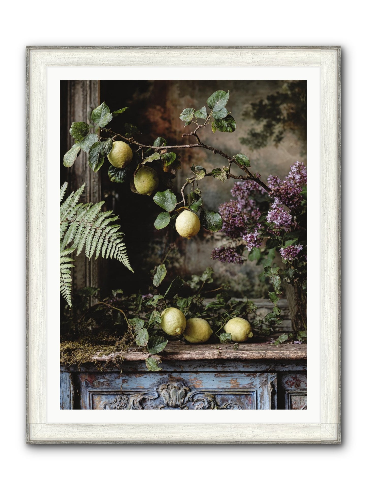 Wallace Framed Print - Driftwood White 36x48