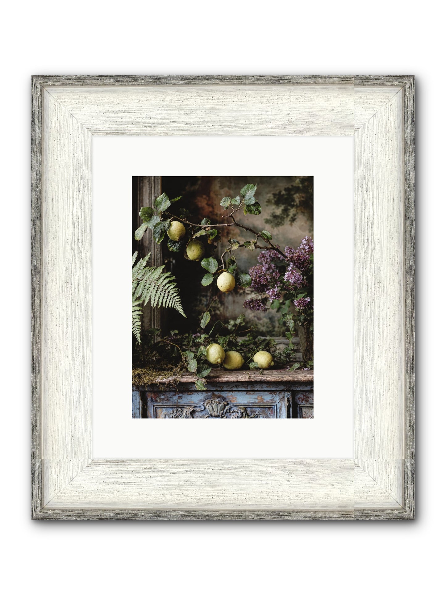 Wallace Framed Print - Driftwood White 9x12