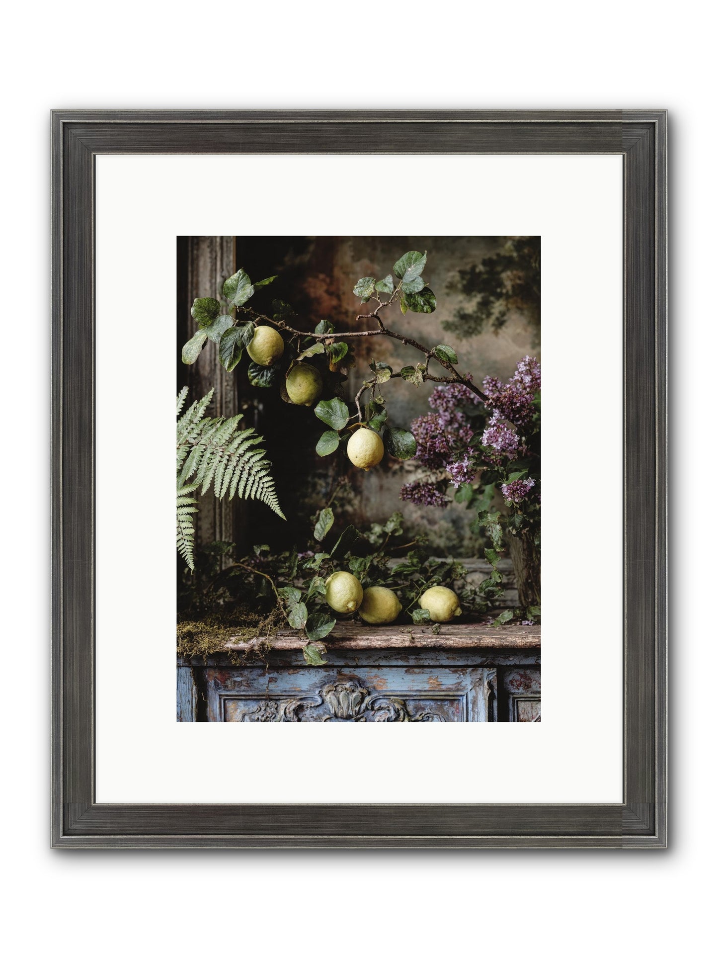 Wallace Framed Print - Slimwoods Black/Silver 9x12