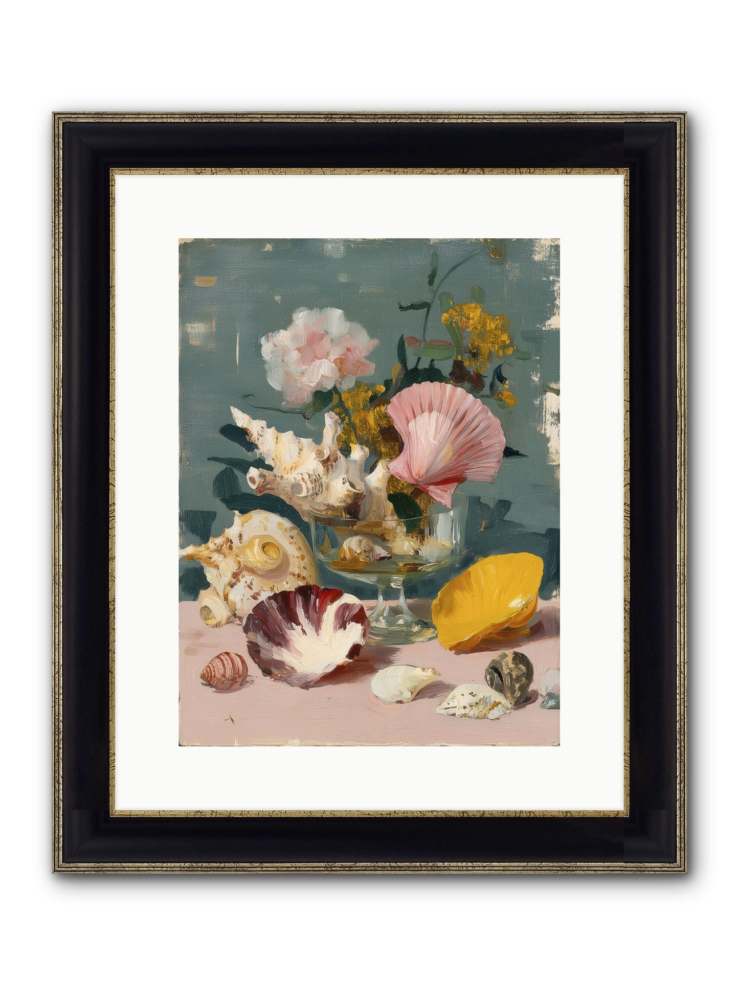 Wanderer's Wonder Framed Print - Black & Gold 12x16