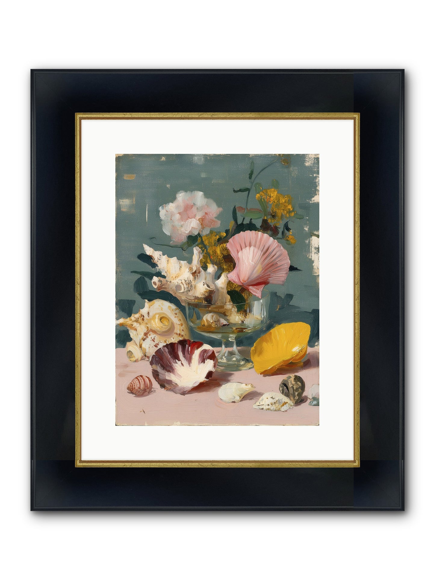 Wanderer's Wonder Framed Print - Wide Black w/Gold 12x16