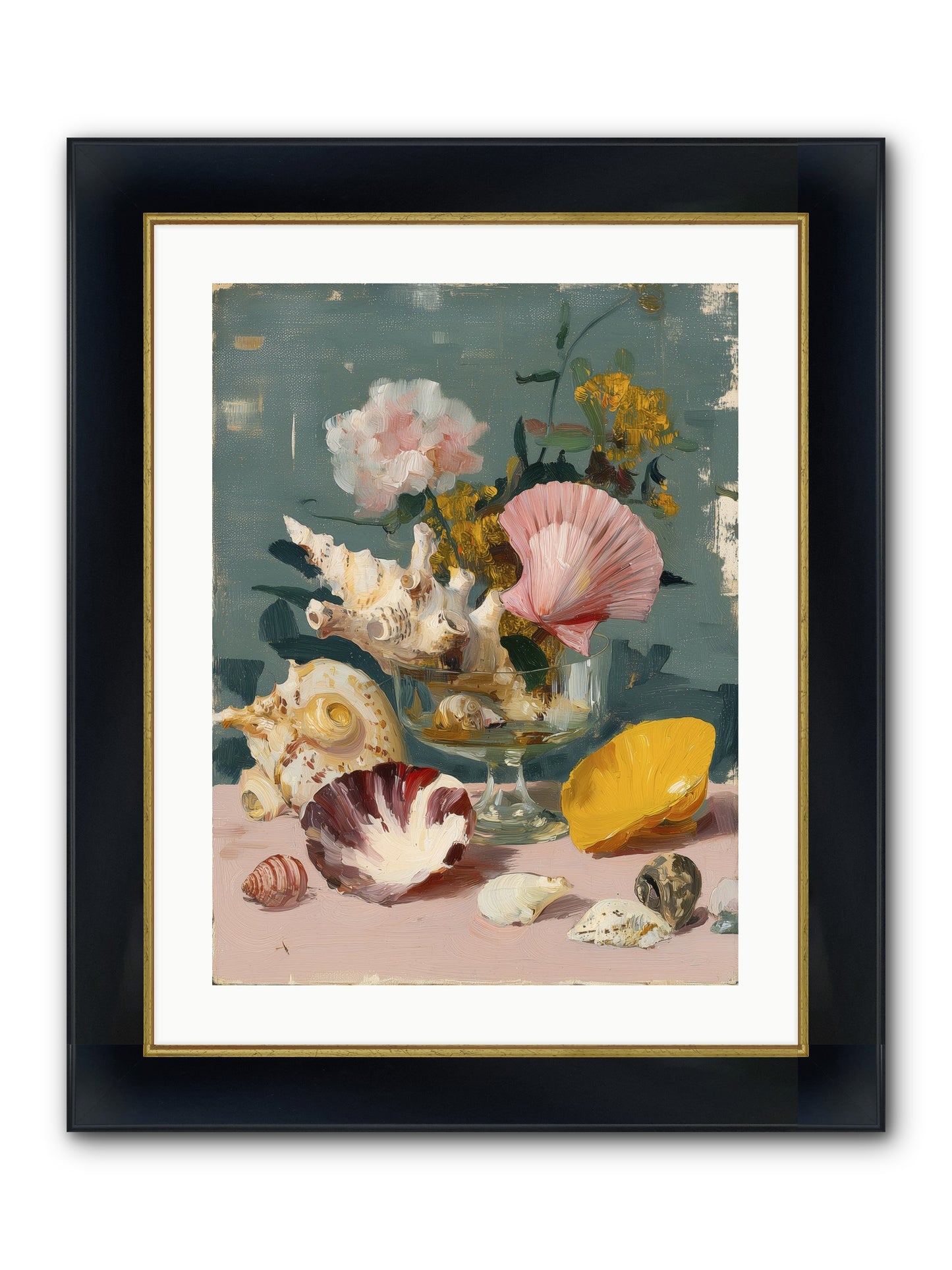 Wanderer's Wonder Framed Print - Wide Black w/Gold 18x24