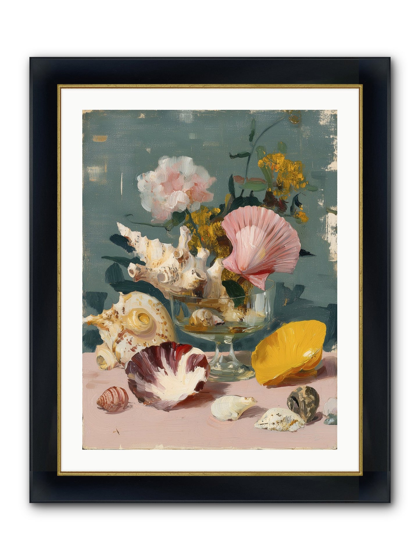 Wanderer's Wonder Framed Print - Wide Black w/Gold 24x32