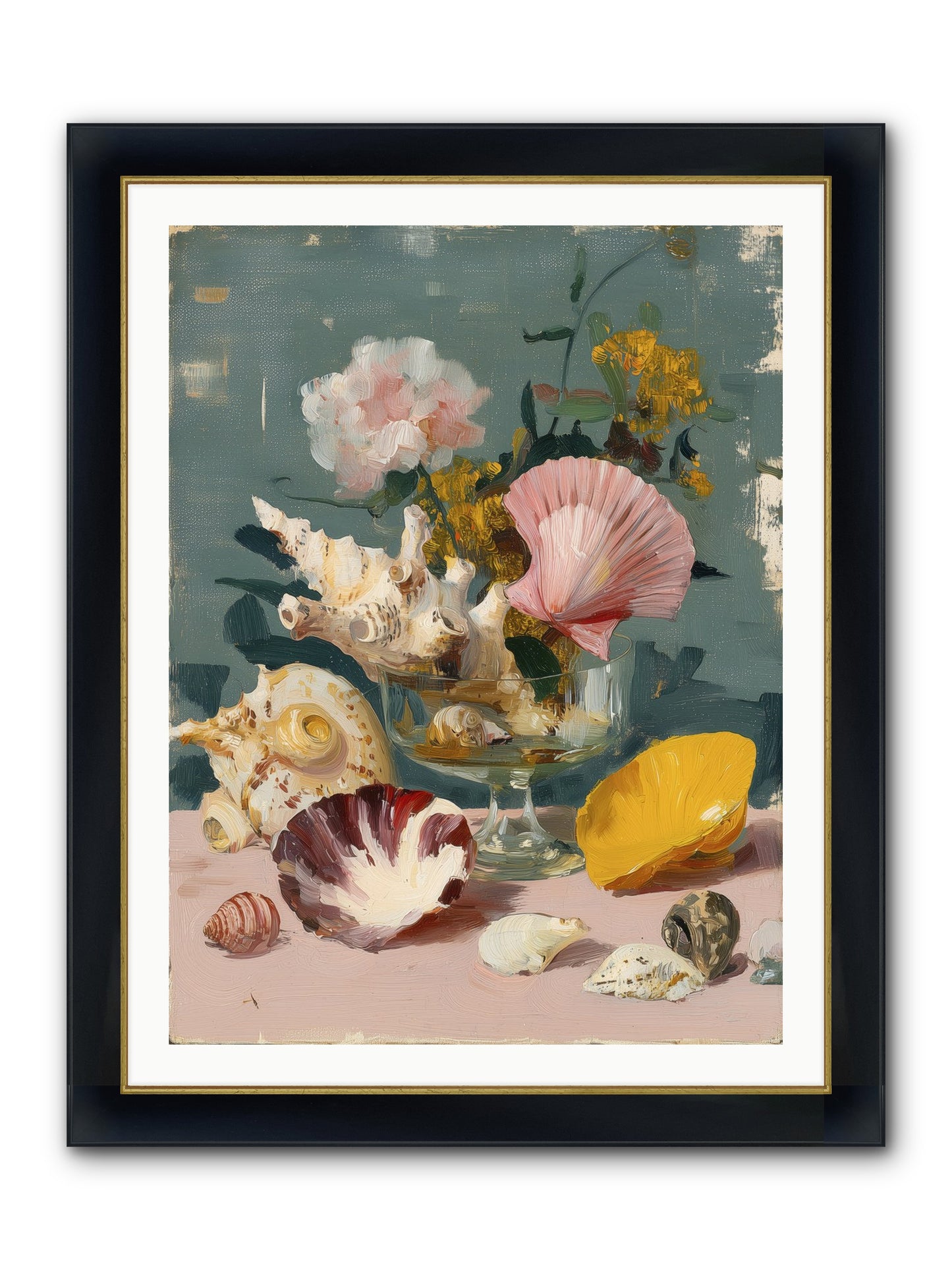 Wanderer's Wonder Framed Print - Wide Black w/Gold 30x40