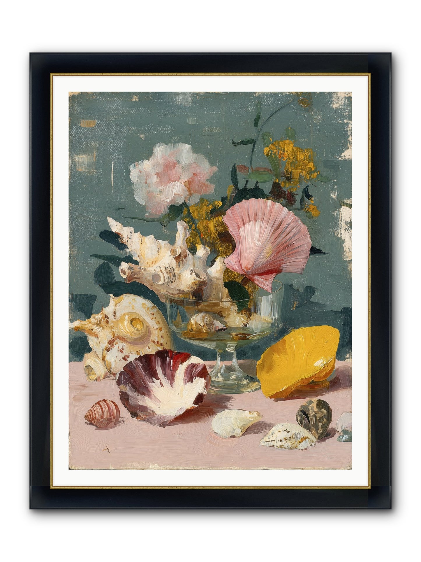 Wanderer's Wonder Framed Print - Wide Black w/Gold 36x48