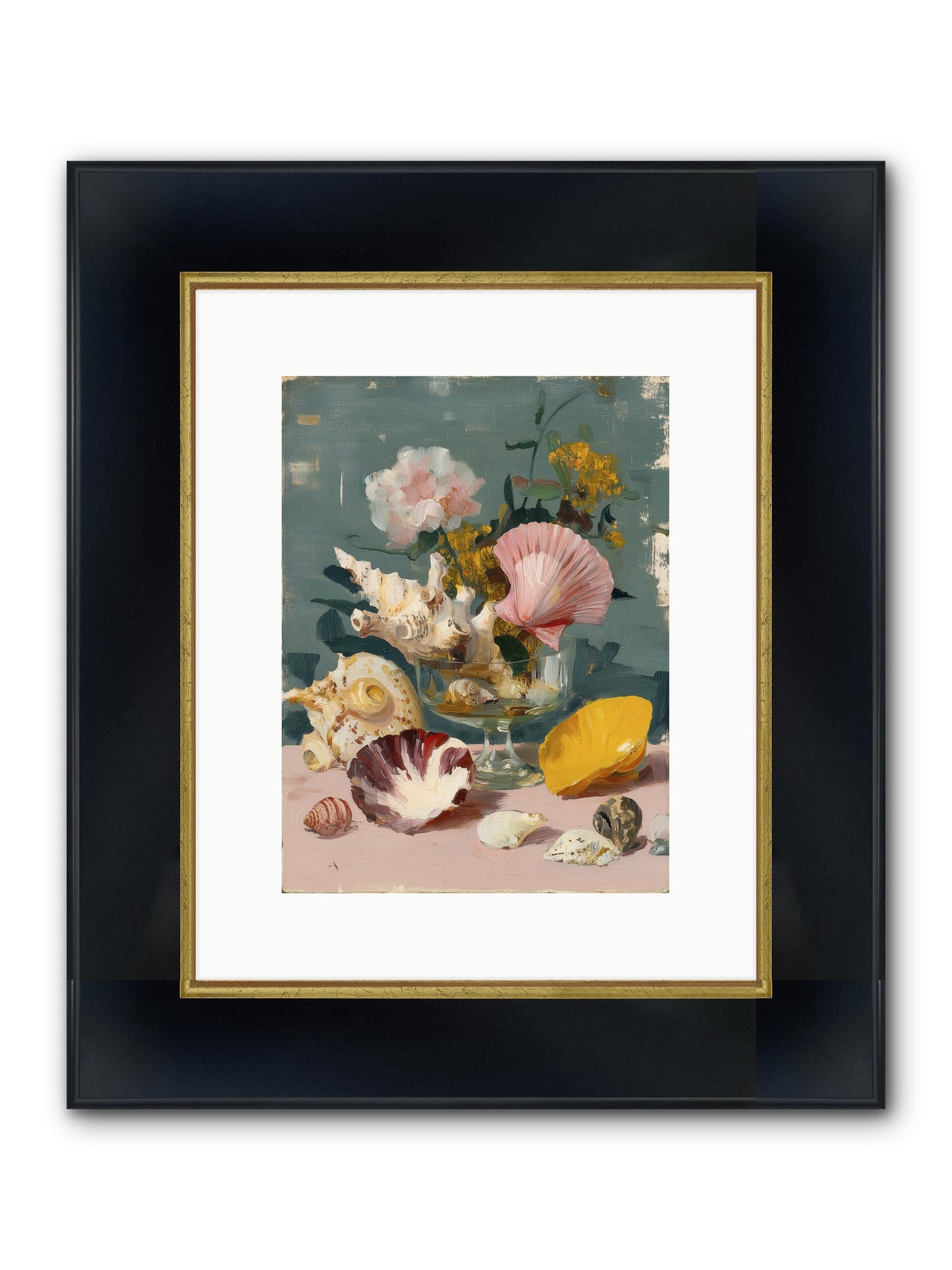 Wanderer's Wonder Framed Print - Wide Black w/Gold 9x12