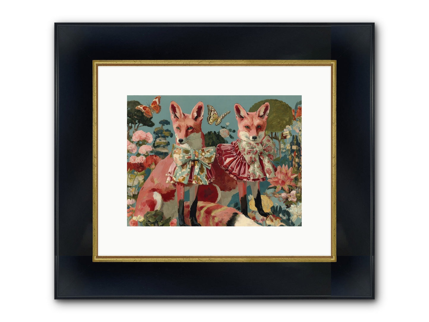 Wandering Muses Framed Print - Wide Black w/Gold 12x9