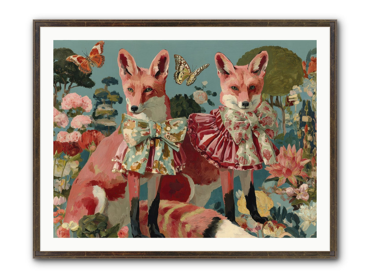 Wandering Muses Framed Print - Slimwoods Black/Gold 40x30