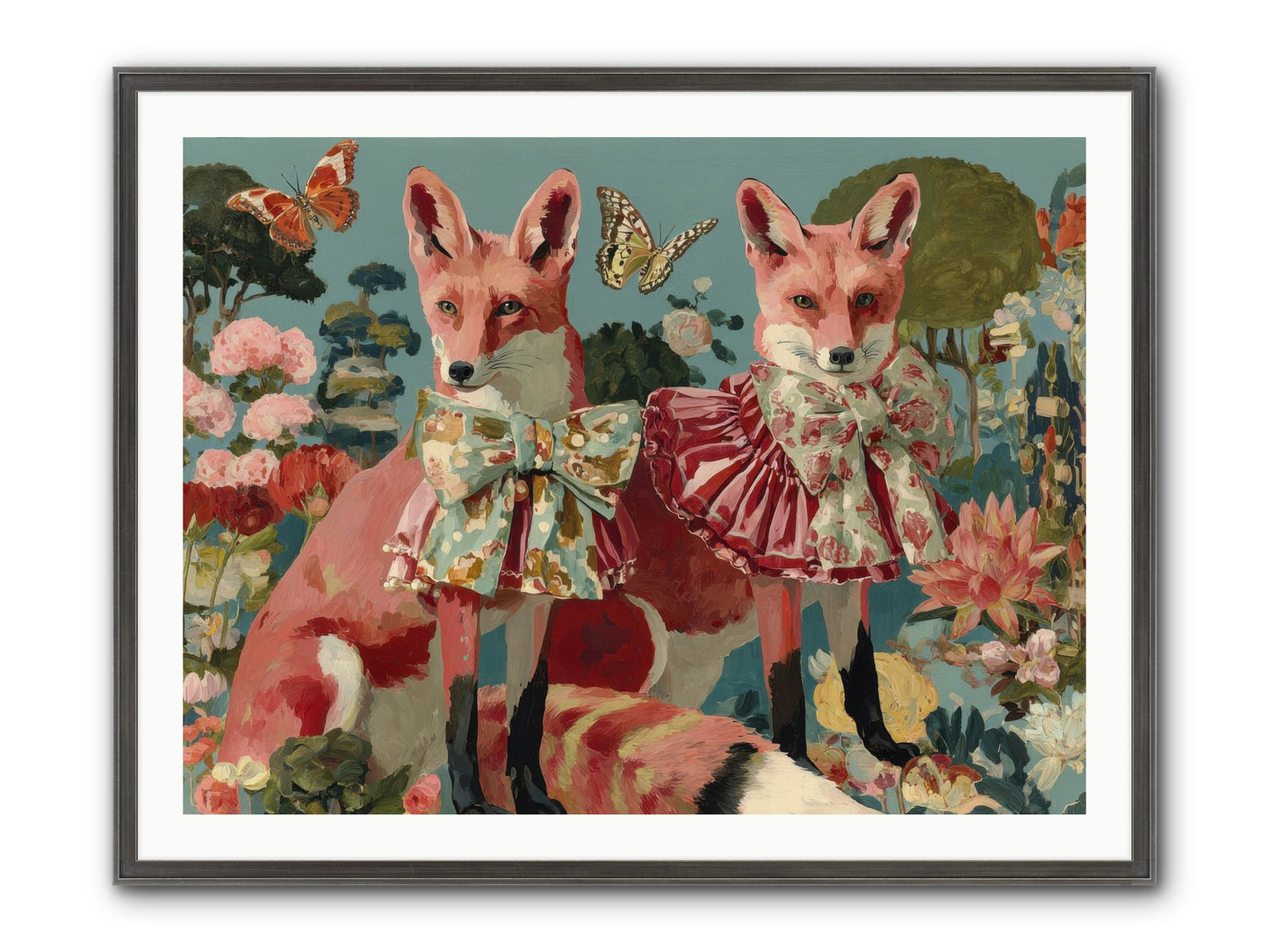 Wandering Muses Framed Print - Slimwoods Black/Silver 40x30