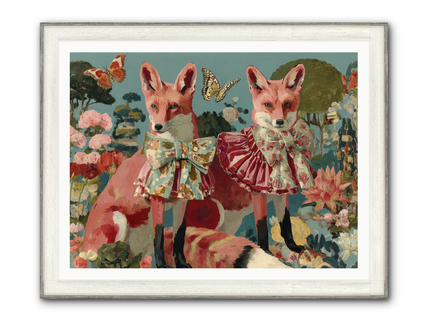 Wandering Muses Framed Print - Driftwood White 48x36