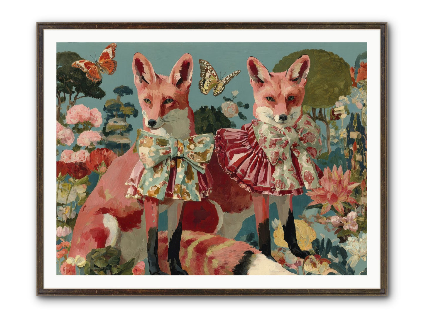 Wandering Muses Framed Print - Slimwoods Black/Gold 48x36