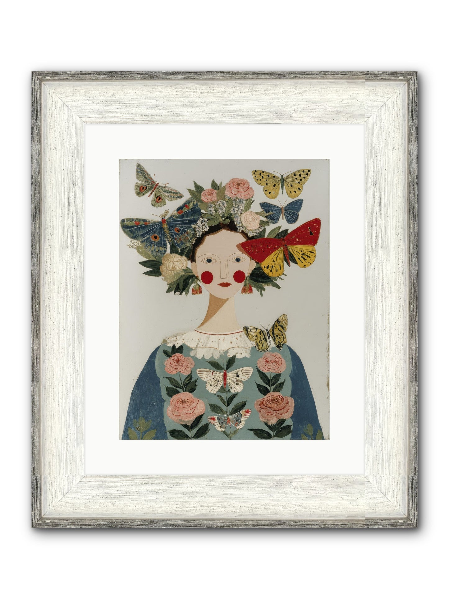 Wandering Season Framed Print - Driftwood White 12x16