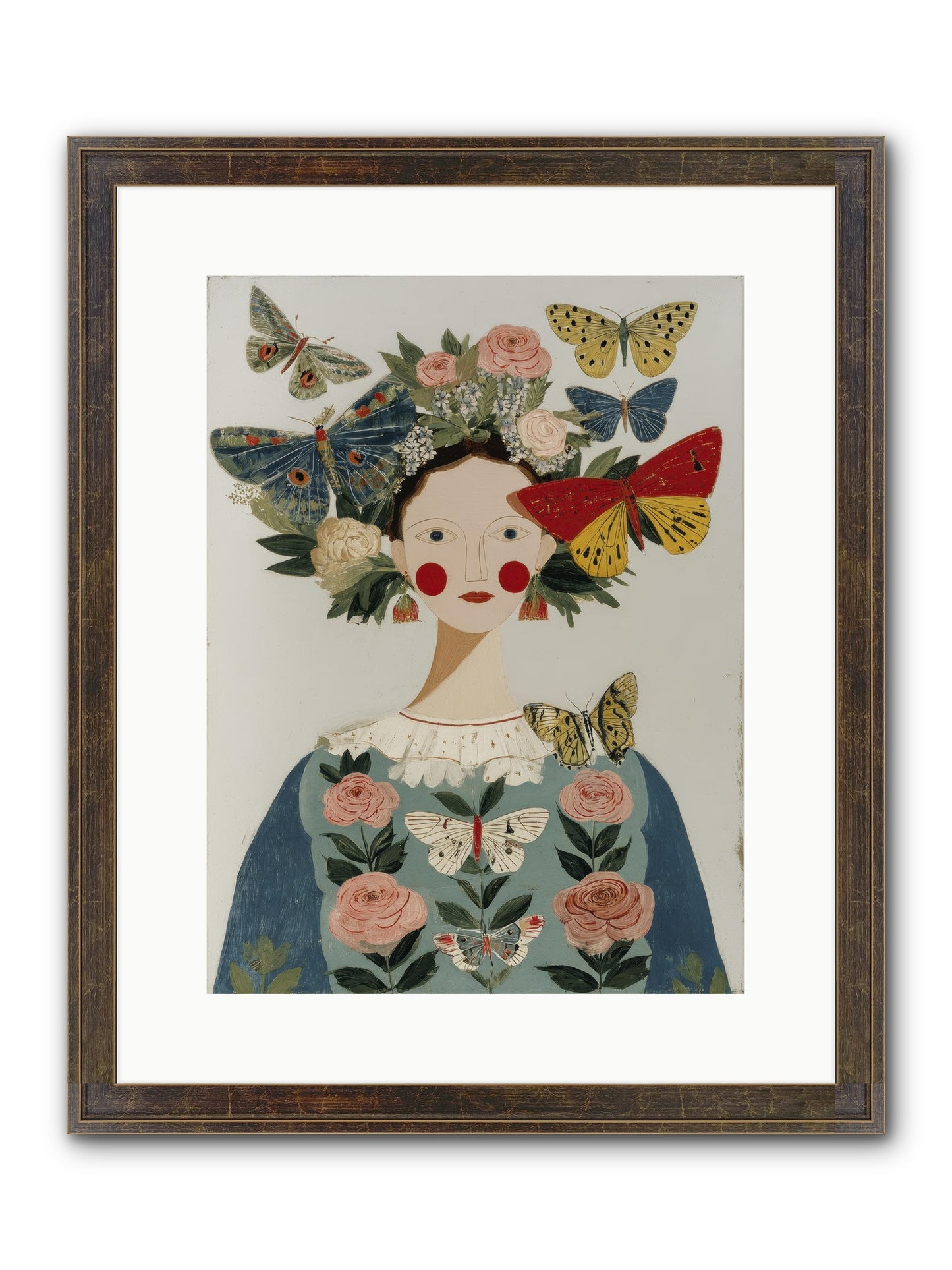 Wandering Season Framed Print - Slimwoods Black/Gold 12x16