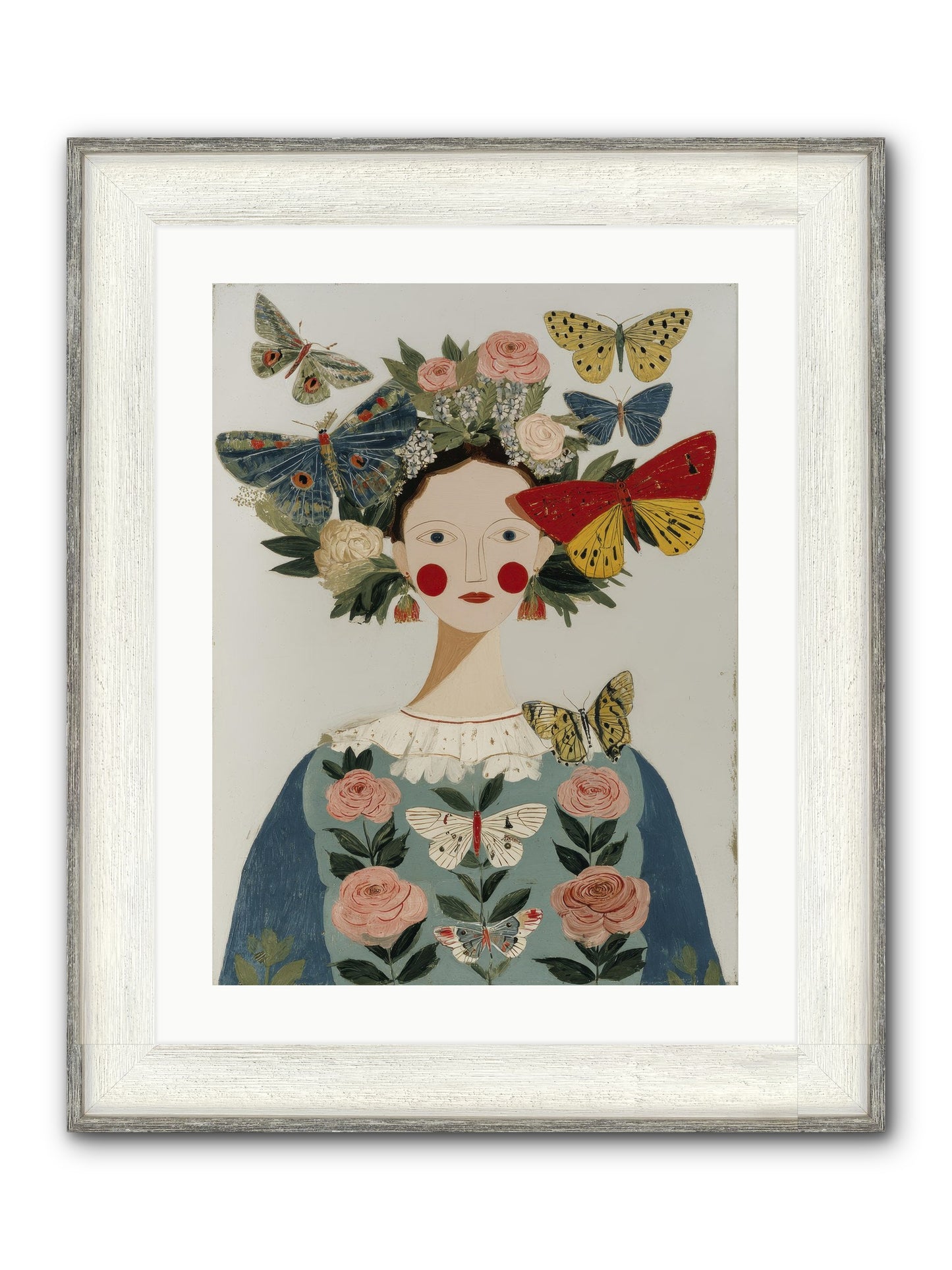 Wandering Season Framed Print - Driftwood White 18x24