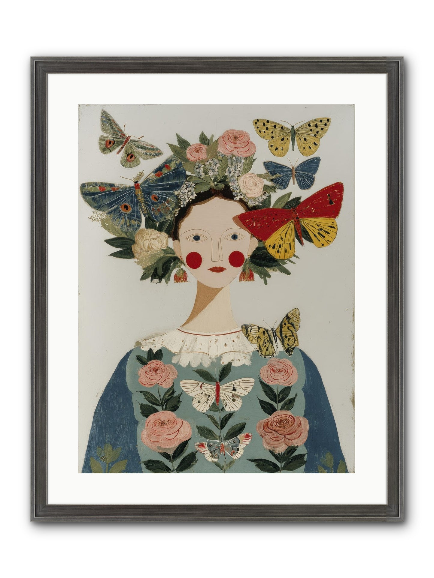 Wandering Season Framed Print - Slimwoods Black/Silver 18x24