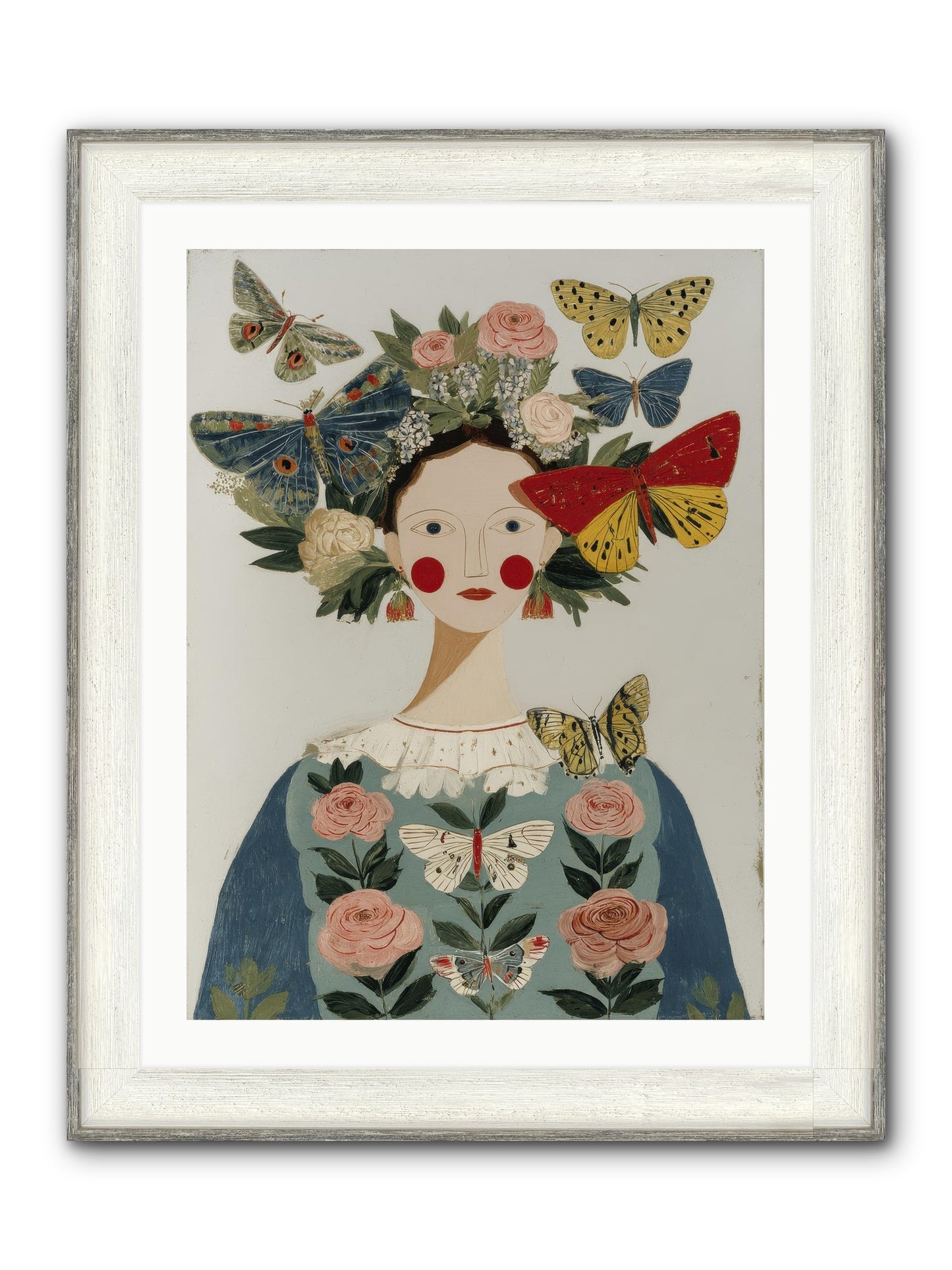 Wandering Season Framed Print - Driftwood White 24x32