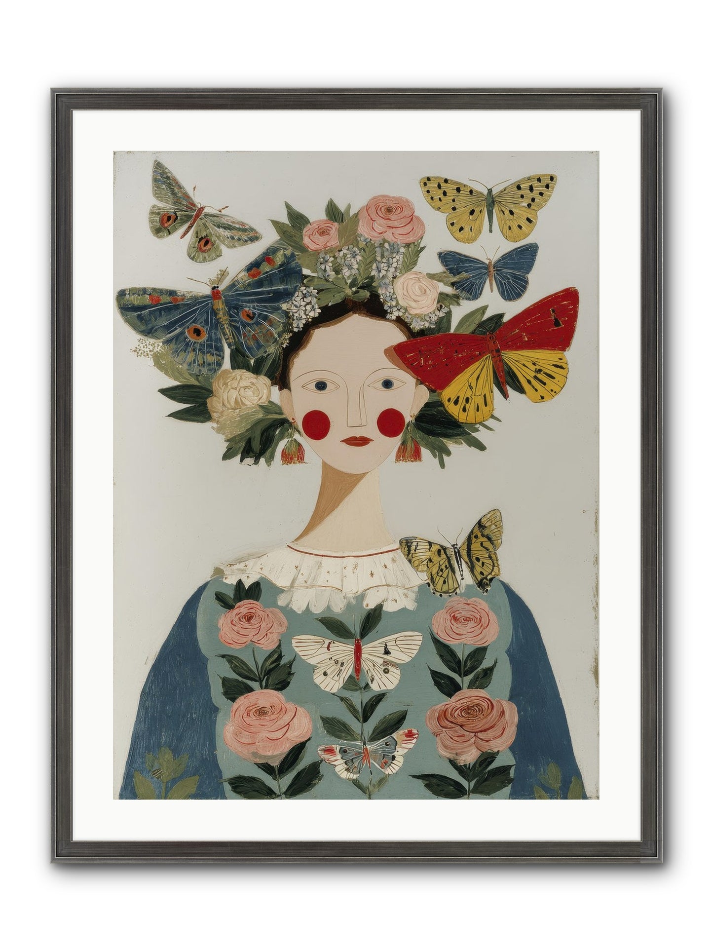 Wandering Season Framed Print - Slimwoods Black/Silver 24x32
