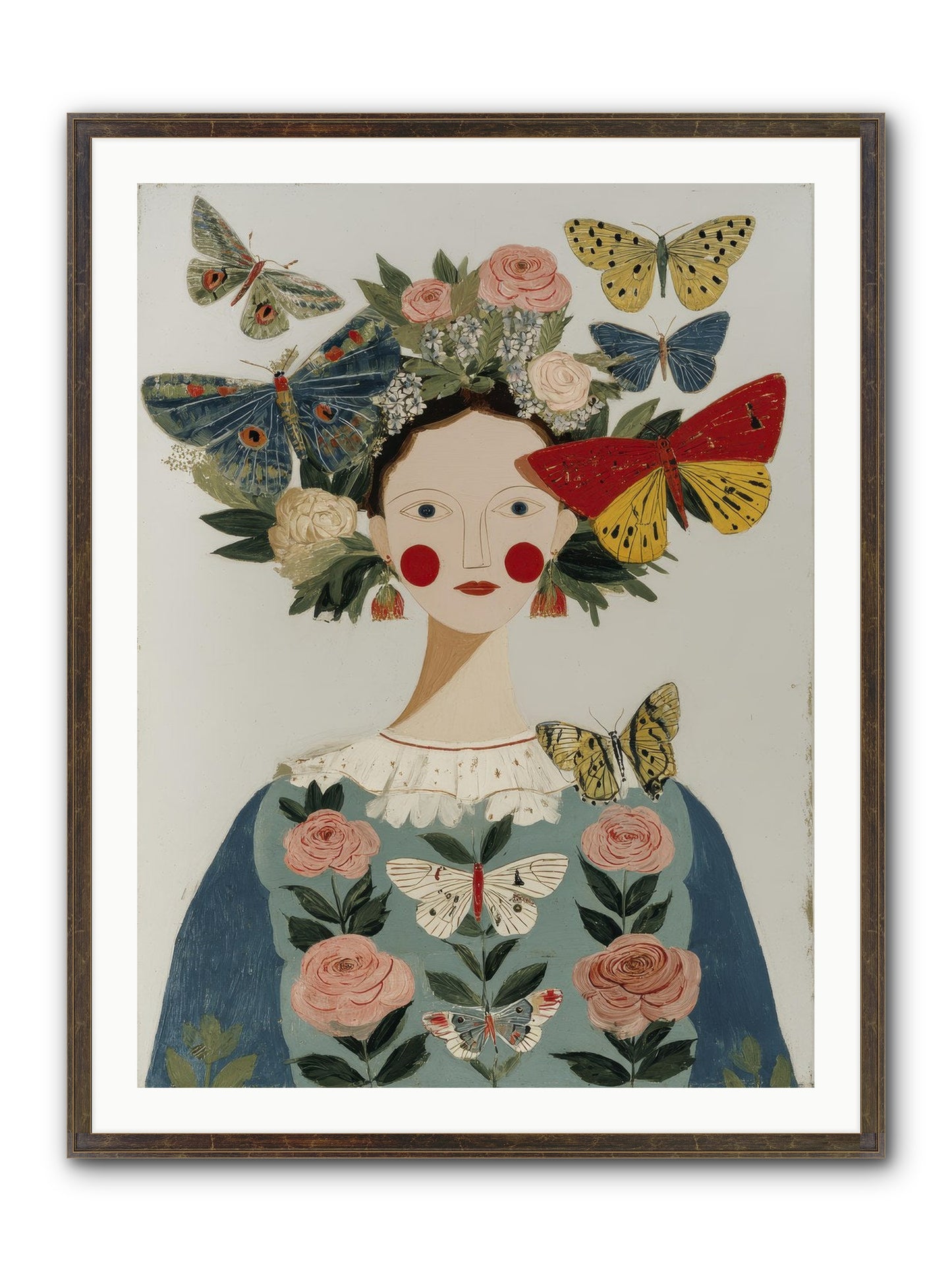 Wandering Season Framed Print - Slimwoods Black/Gold 30x40