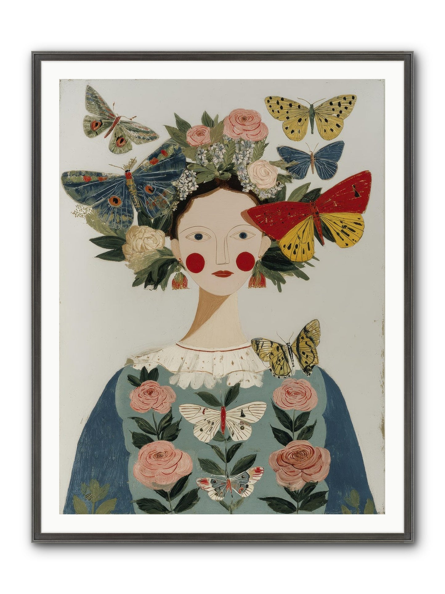 Wandering Season Framed Print - Slimwoods Black/Silver 36x48
