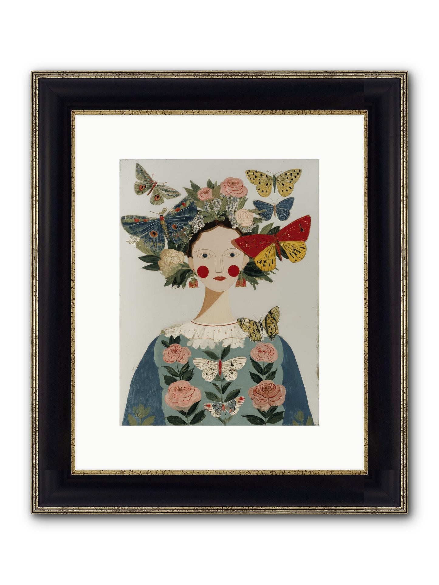Wandering Season Framed Print - Black & Gold 9x12